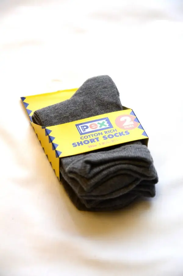 Black Cotton Short Socks (5 Pair Pack) - Image 5