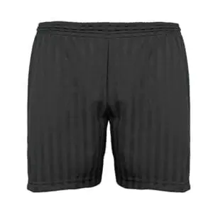 Black PE Shadow Stripe Shorts