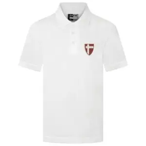 St Benedict Biscop White Polo Shirt