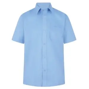 Boys Short Sleeve Blue Shirt (Twin Pack) Year 11 Only