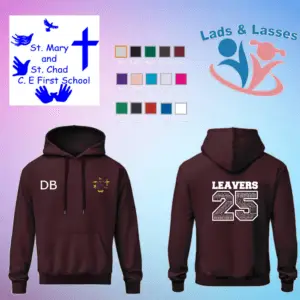 St Mary and St Chad C.E First School 2025 Leaver Hoodies